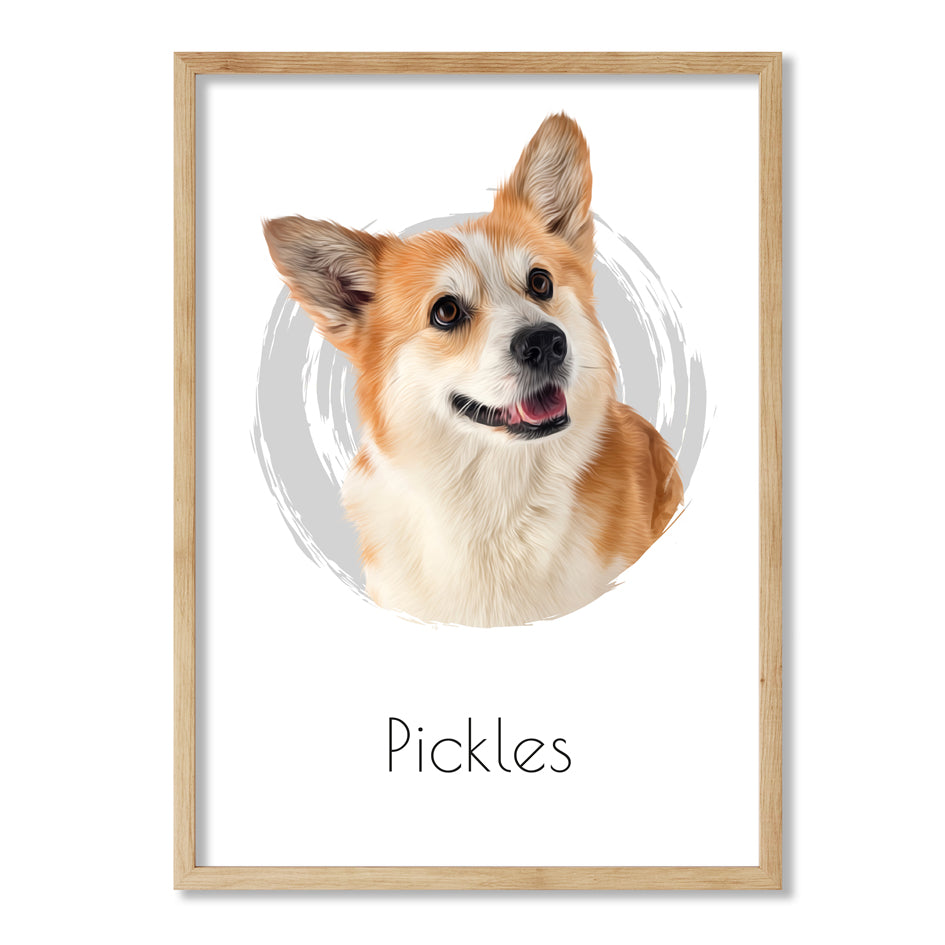 Retratos de mascotas diseño CIRCLE