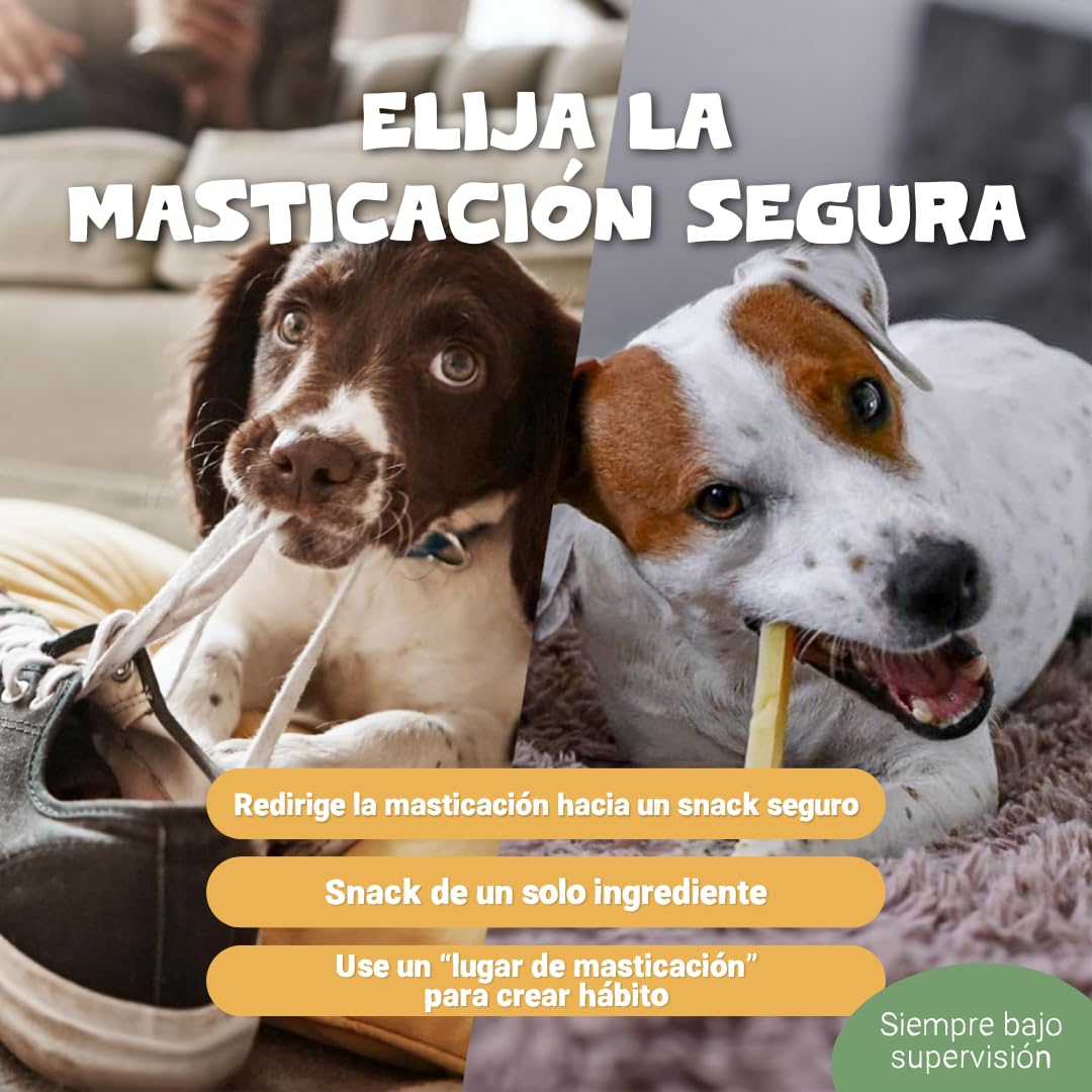 Pets Purest Barrita Masticable de Leche de Yak del Himalaya Grande - para Todas Las Edades Incluidos Cachorros y Mayores - Barrita Dental para Perros con Proteínas y Calcio - para Cuidar los Dientes