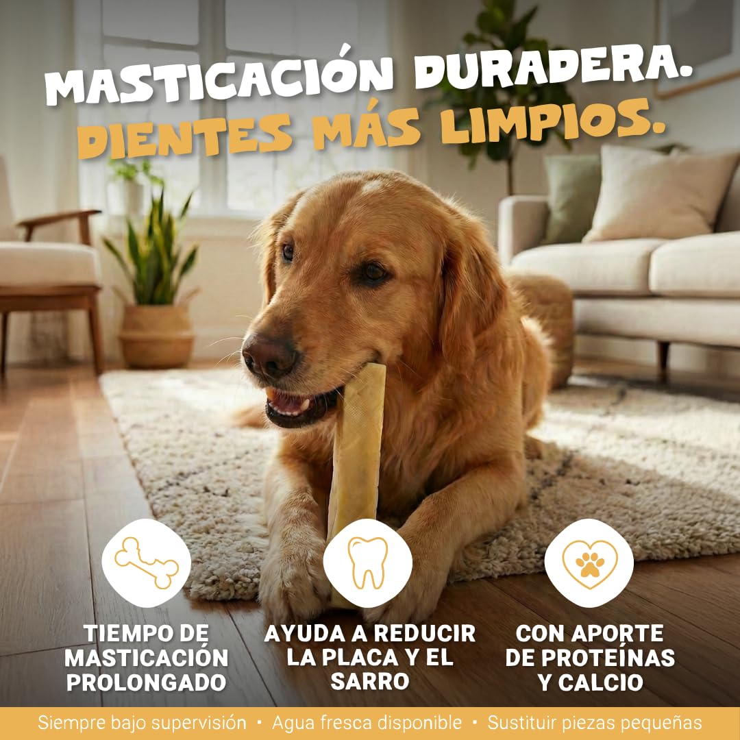 Pets Purest Barrita Masticable de Leche de Yak del Himalaya Grande - para Todas Las Edades Incluidos Cachorros y Mayores - Barrita Dental para Perros con Proteínas y Calcio - para Cuidar los Dientes