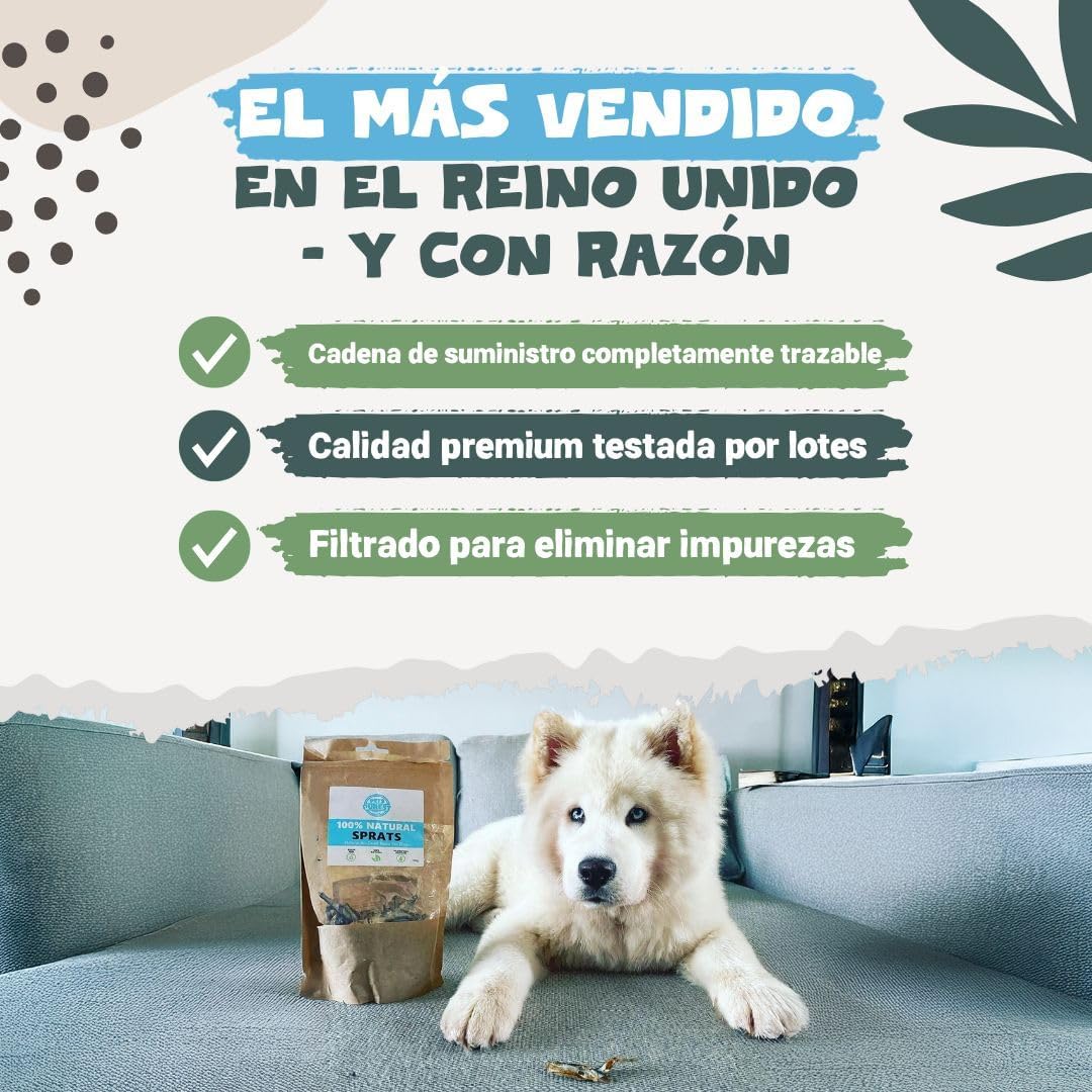 Pets Purest 100% Air-Dried Fish Snacks for Dogs - Single Ingredient - Grain, Gluten and Lactose Free - Healthy Puppy Dogs Snacks (100 g)