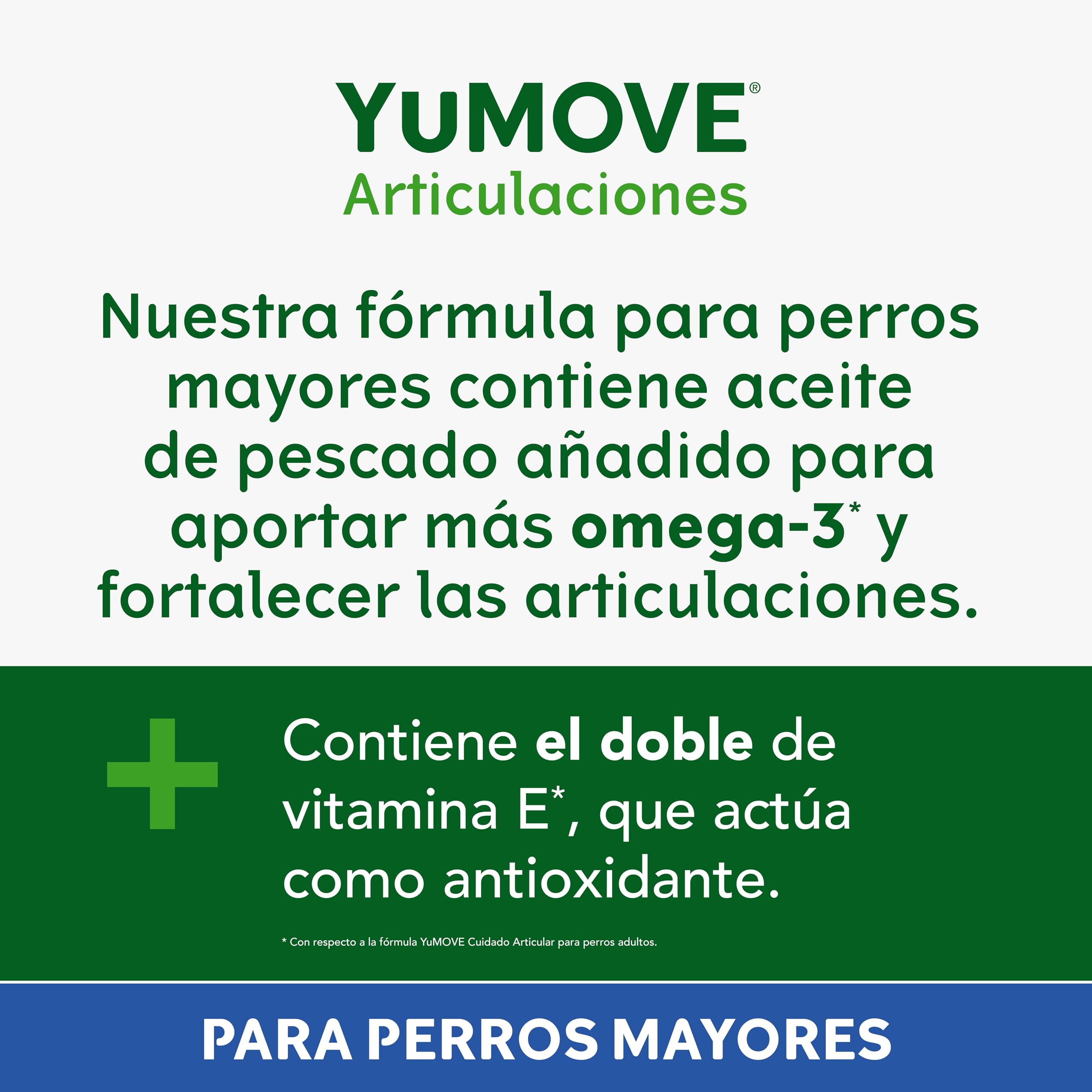 YuMOVE Condroprotector Perros Adultos 5-8 Años 60 Tabletas - 150mg Cada Pastilla Patente Pendiente Mejillón Labio Verde ActivEase, Glucosamina, Condroitina - Movilidad Articulaciones Todas Las Razas