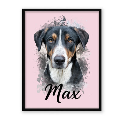 Retrato de mascota en acuarela Moderna