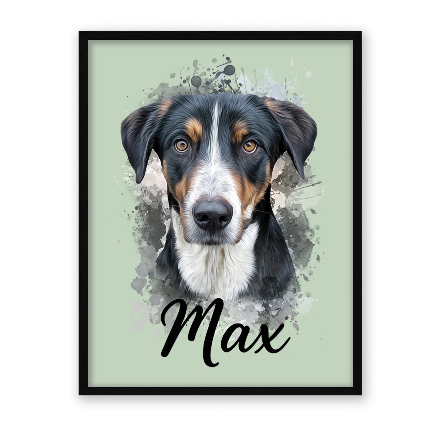Retrato de mascota en acuarela Moderna
