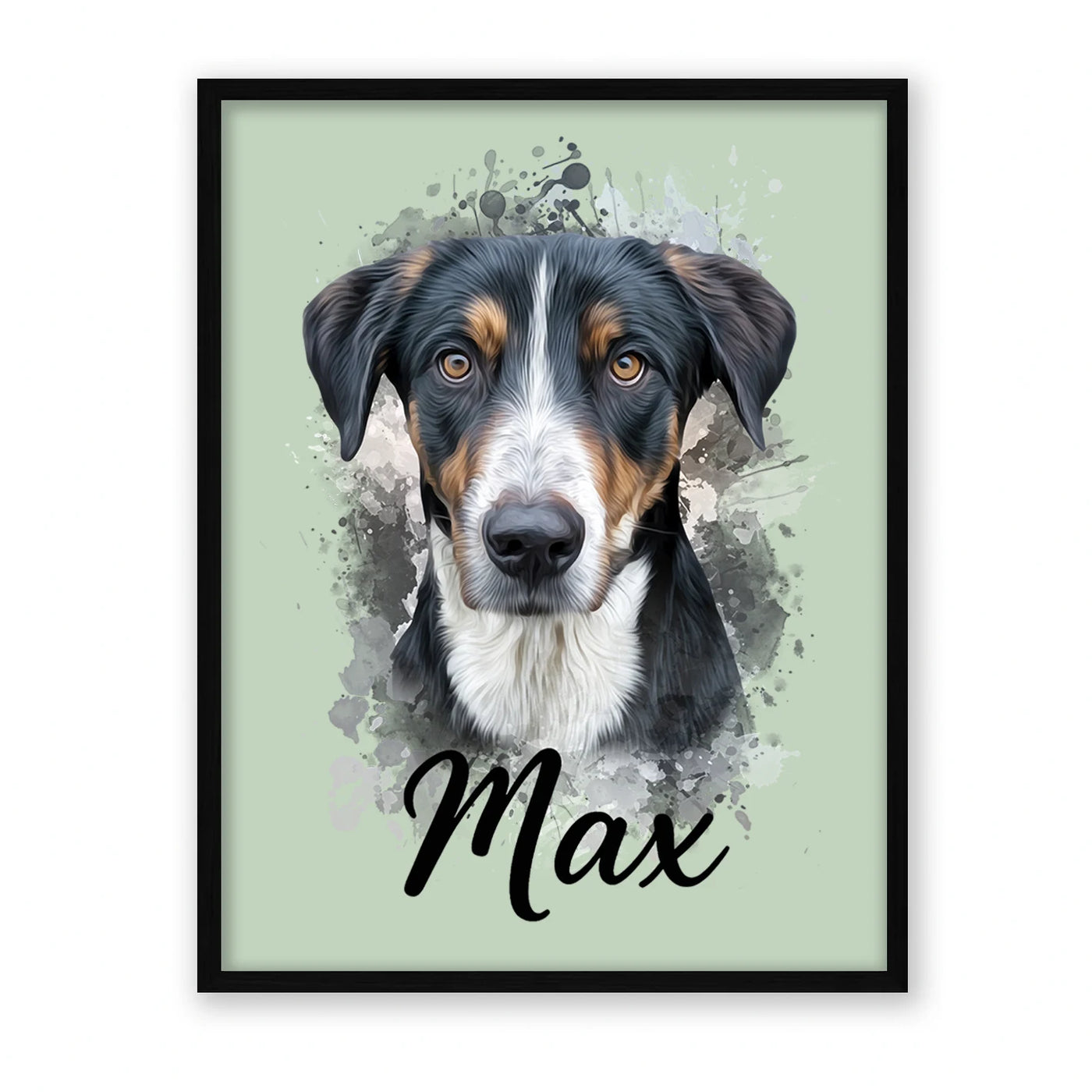 Retrato de mascota en acuarela Moderna