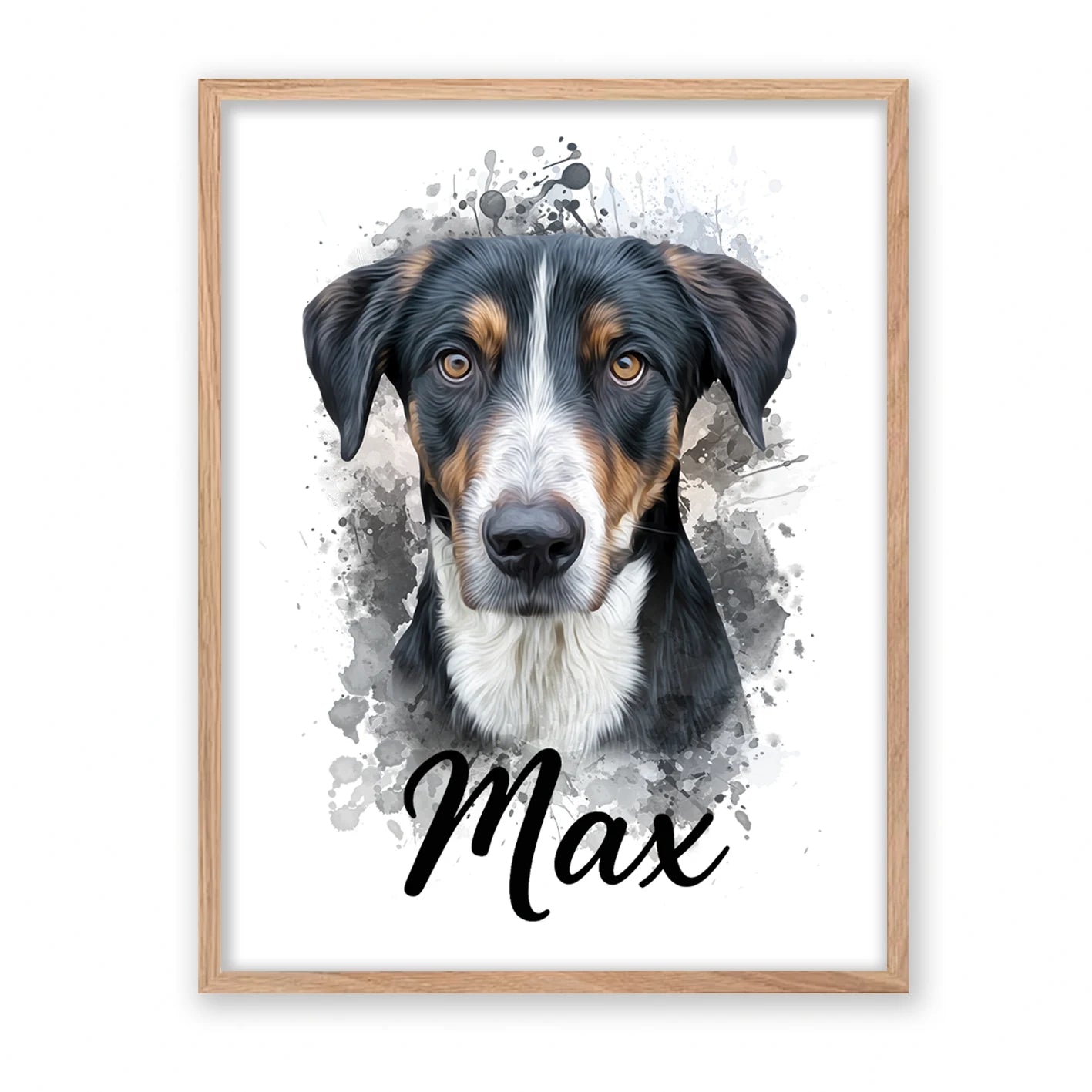 Retrato de mascota en acuarela Moderna