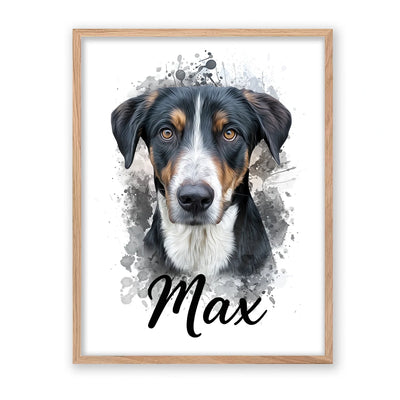 Retrato de mascota en acuarela Moderna