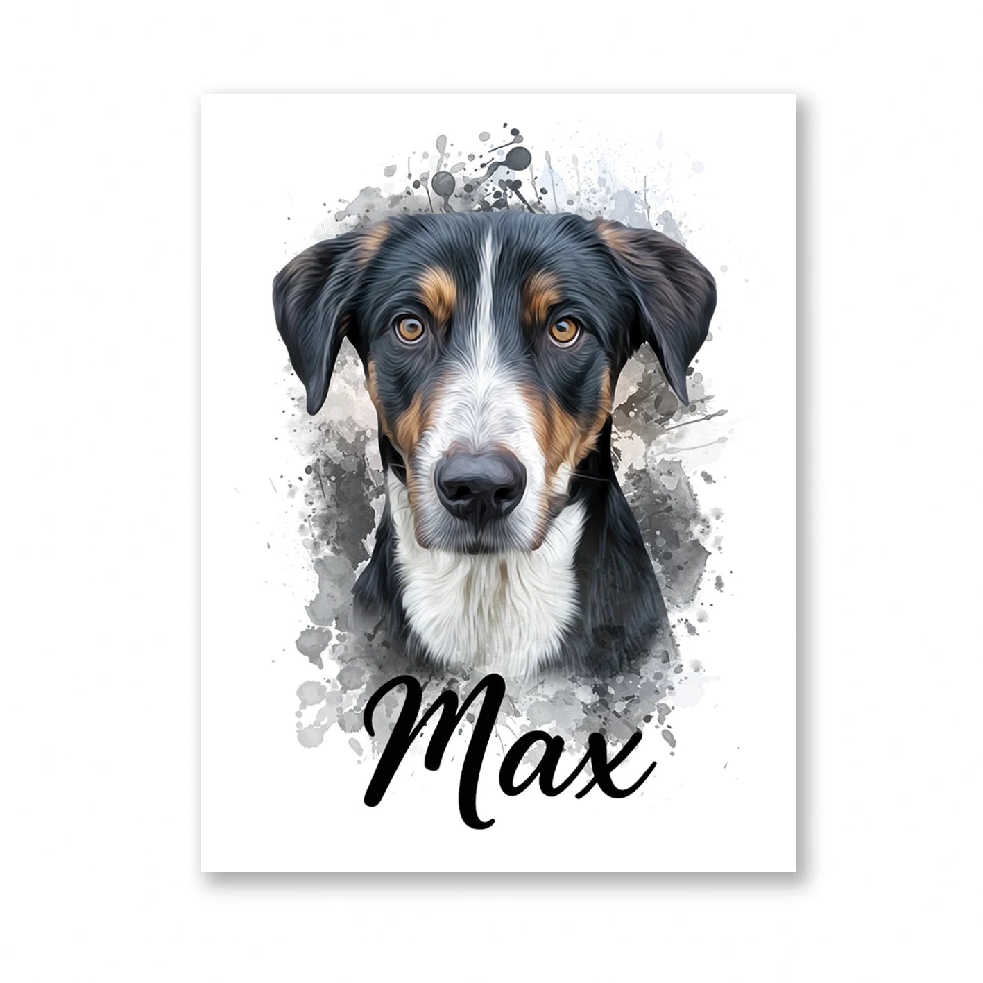 Retrato de mascota en acuarela Moderna