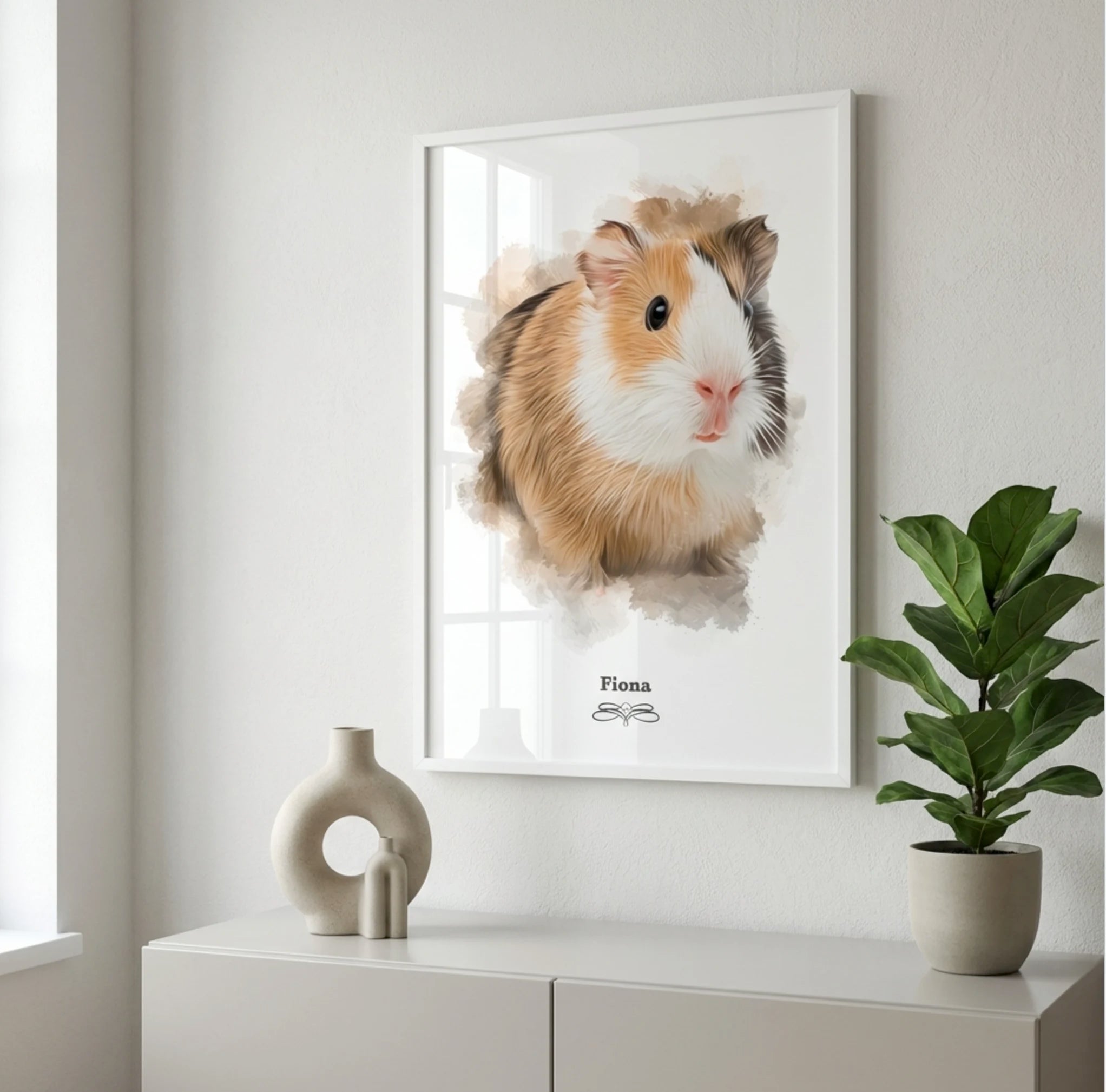 Retrato hamster personalizado