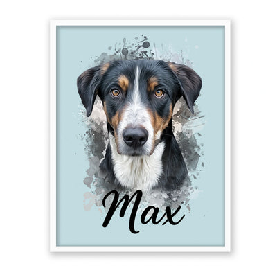 Retrato de mascota en acuarela Moderna