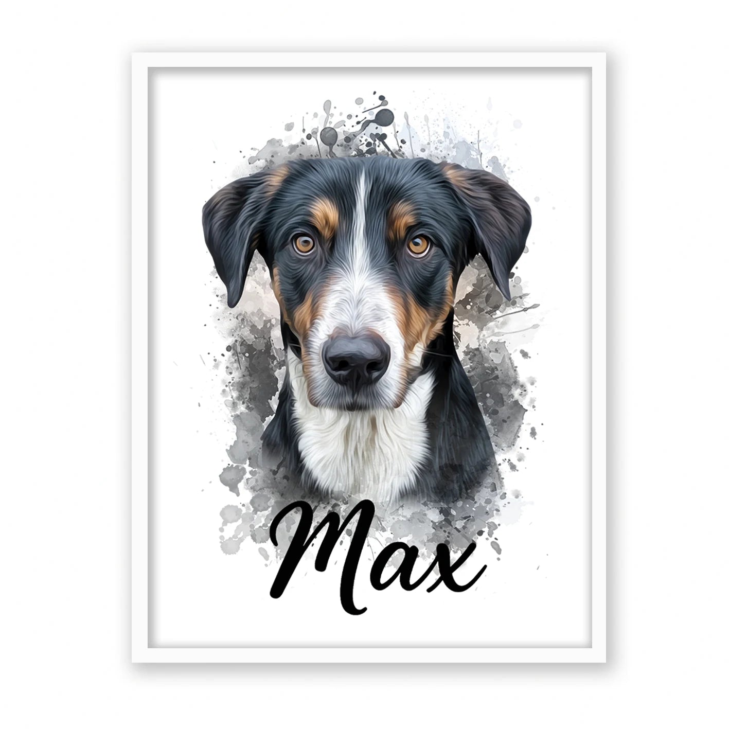 Retrato de mascota en acuarela Moderna