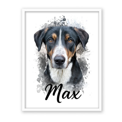 Retrato de mascota en acuarela Moderna