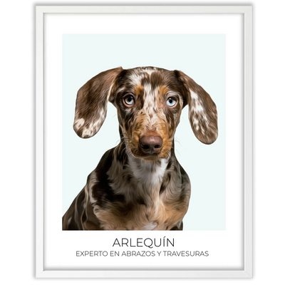 Cuadro retrato recuerdo mascotas