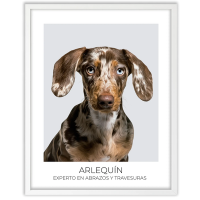 Cuadro retrato recuerdo mascotas