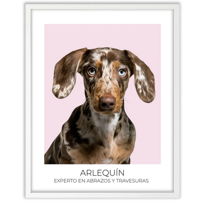 Cuadro retrato recuerdo mascotas