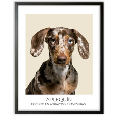 Cuadro retrato recuerdo mascotas