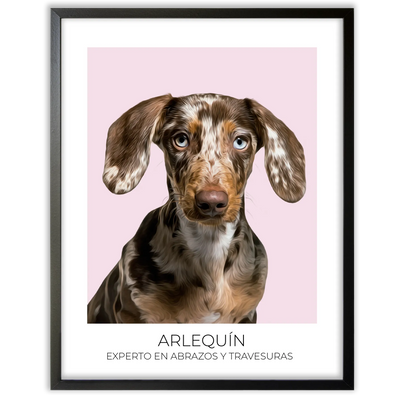 Cuadro retrato recuerdo mascotas