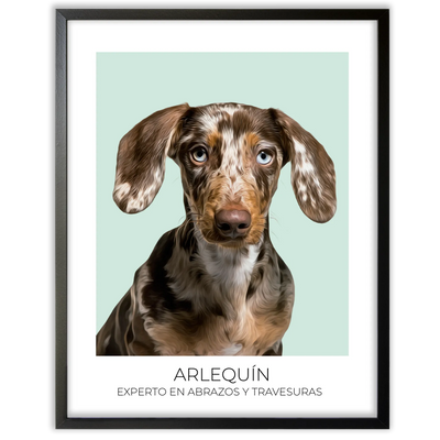 Cuadro retrato recuerdo mascotas