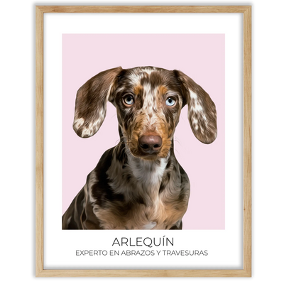 Cuadro retrato recuerdo mascotas