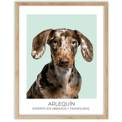Cuadro retrato recuerdo mascotas