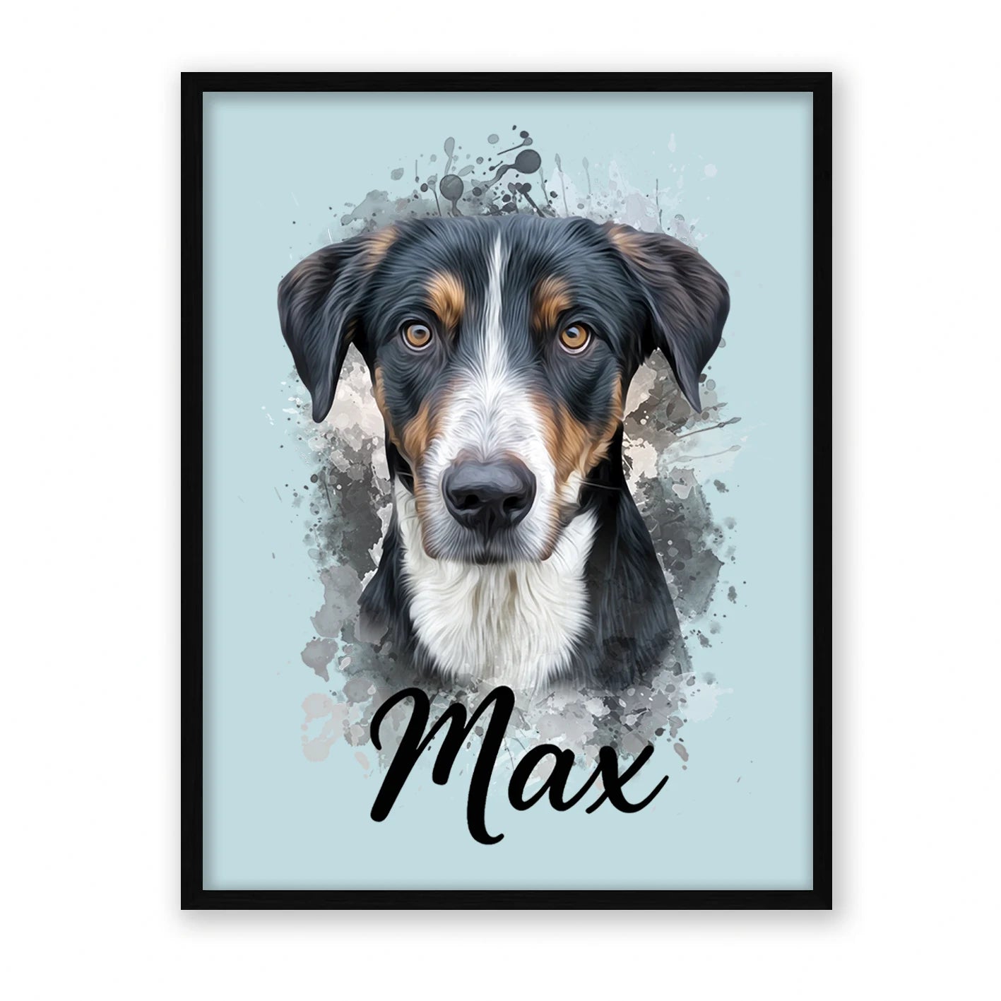 Retrato de mascota en acuarela Moderna
