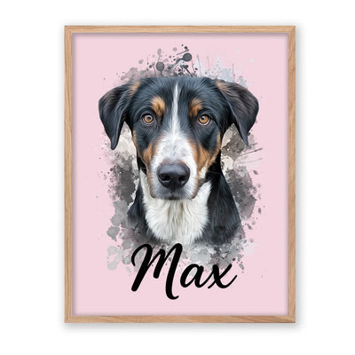 Retrato de mascota en acuarela Moderna