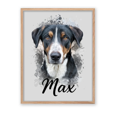 Retrato de mascota en acuarela Moderna
