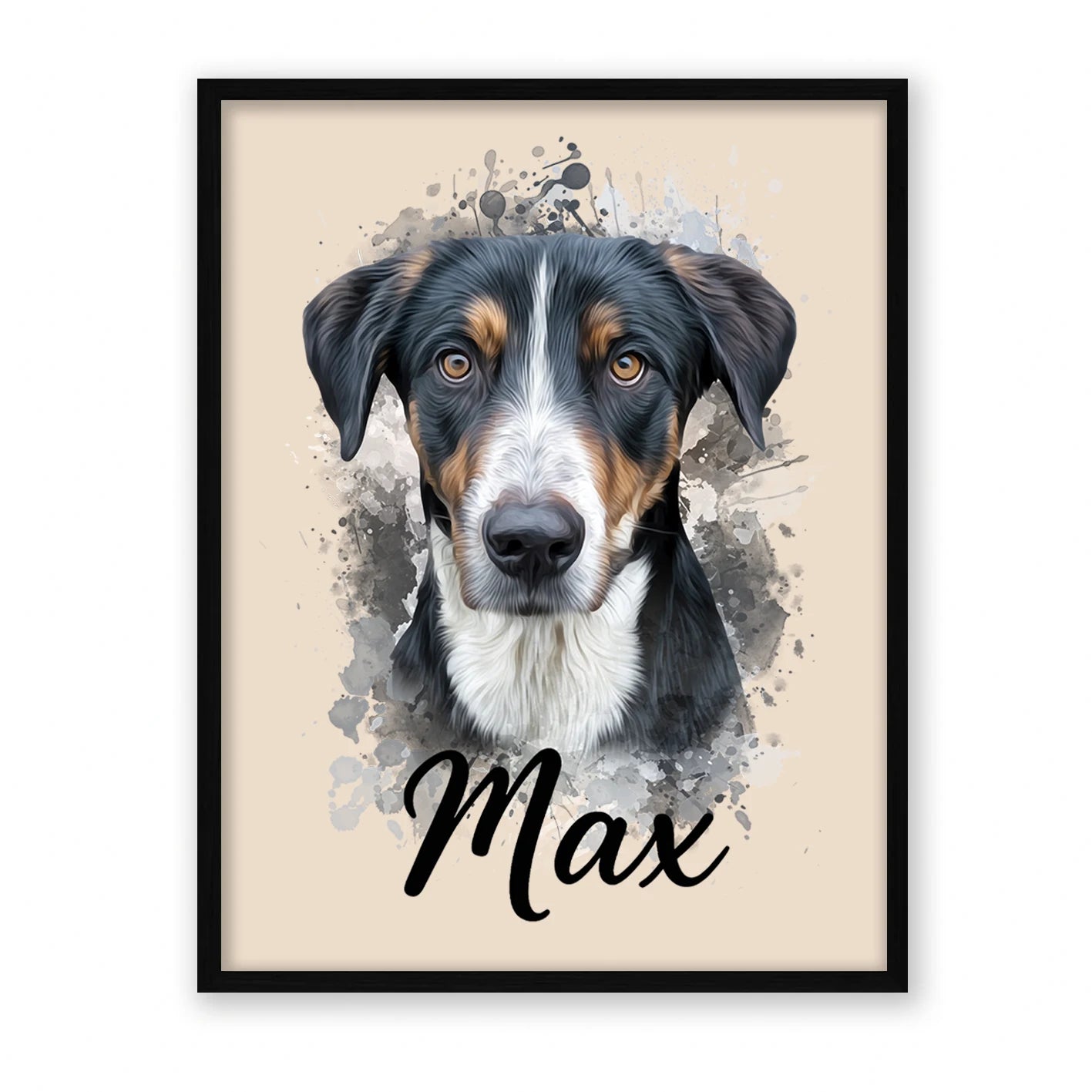 Retrato de mascota en acuarela Moderna