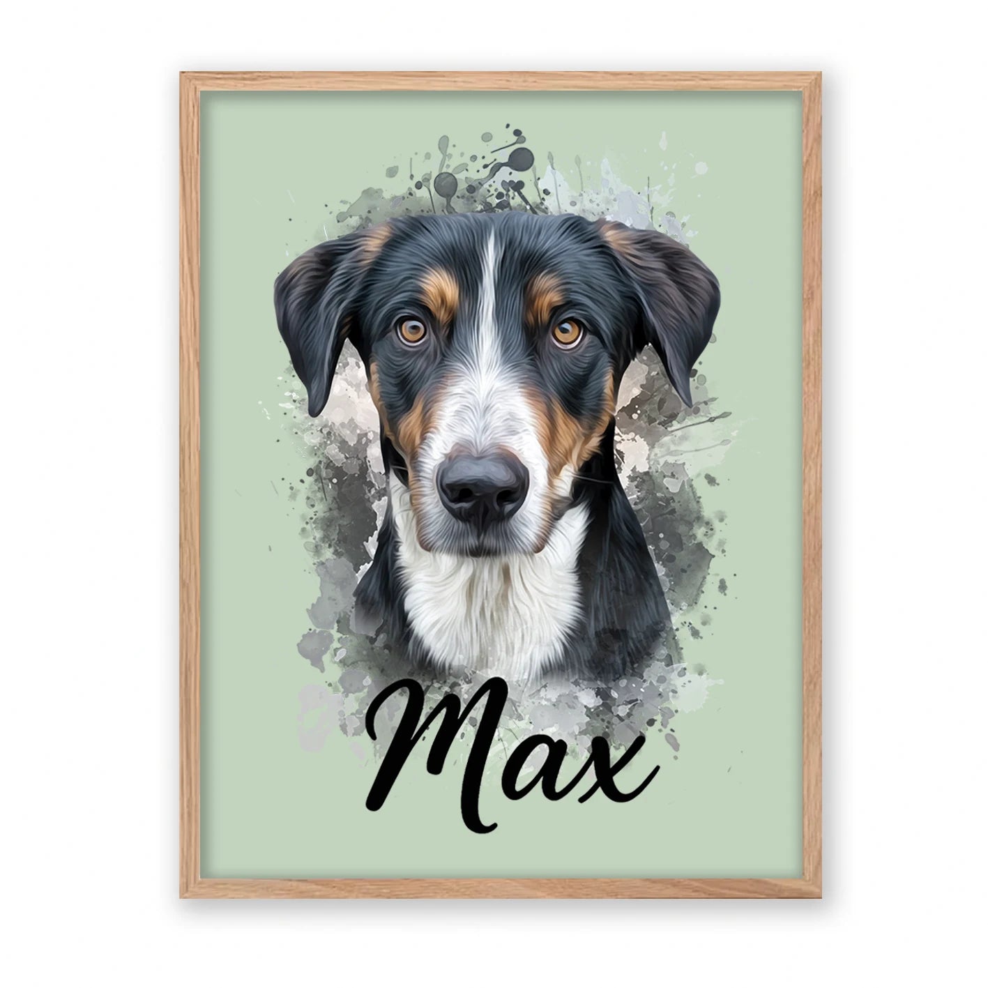 Retrato de mascota en acuarela Moderna