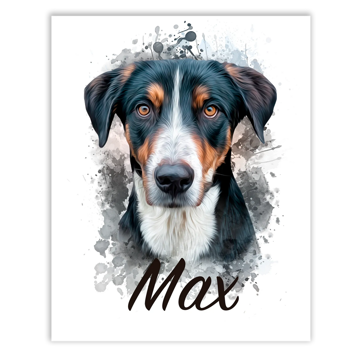 Retrato de mascota en acuarela