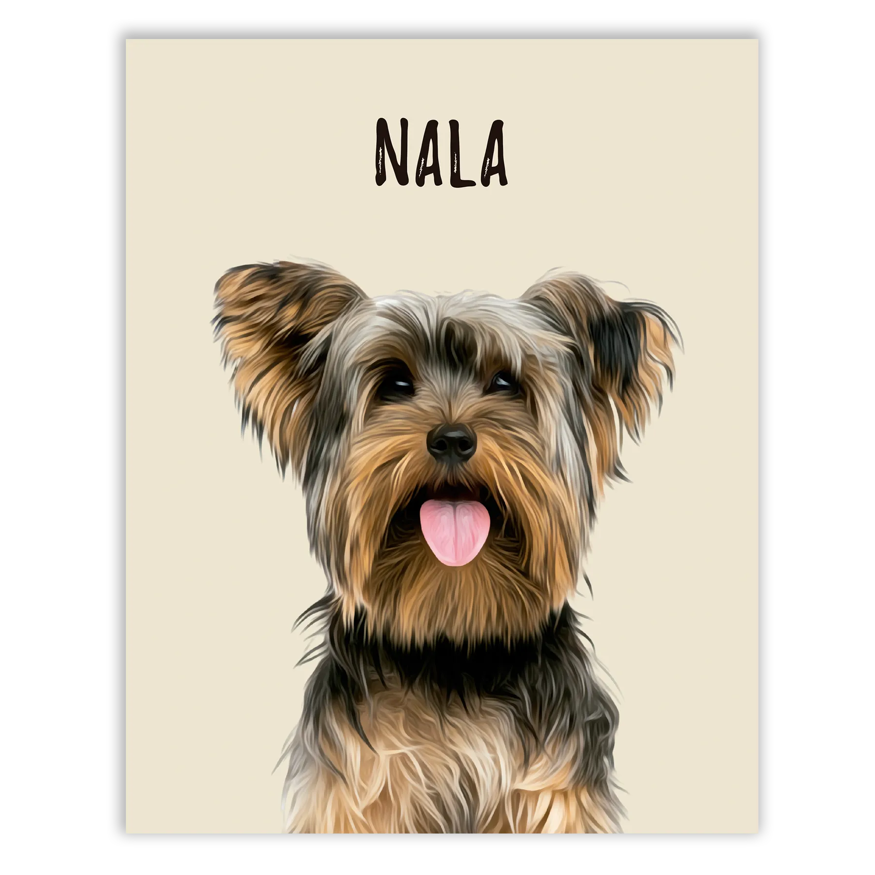 Retratos de mascotas personalizados