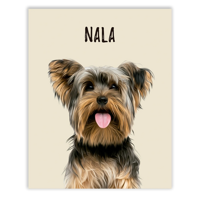 Retratos de mascotas personalizados