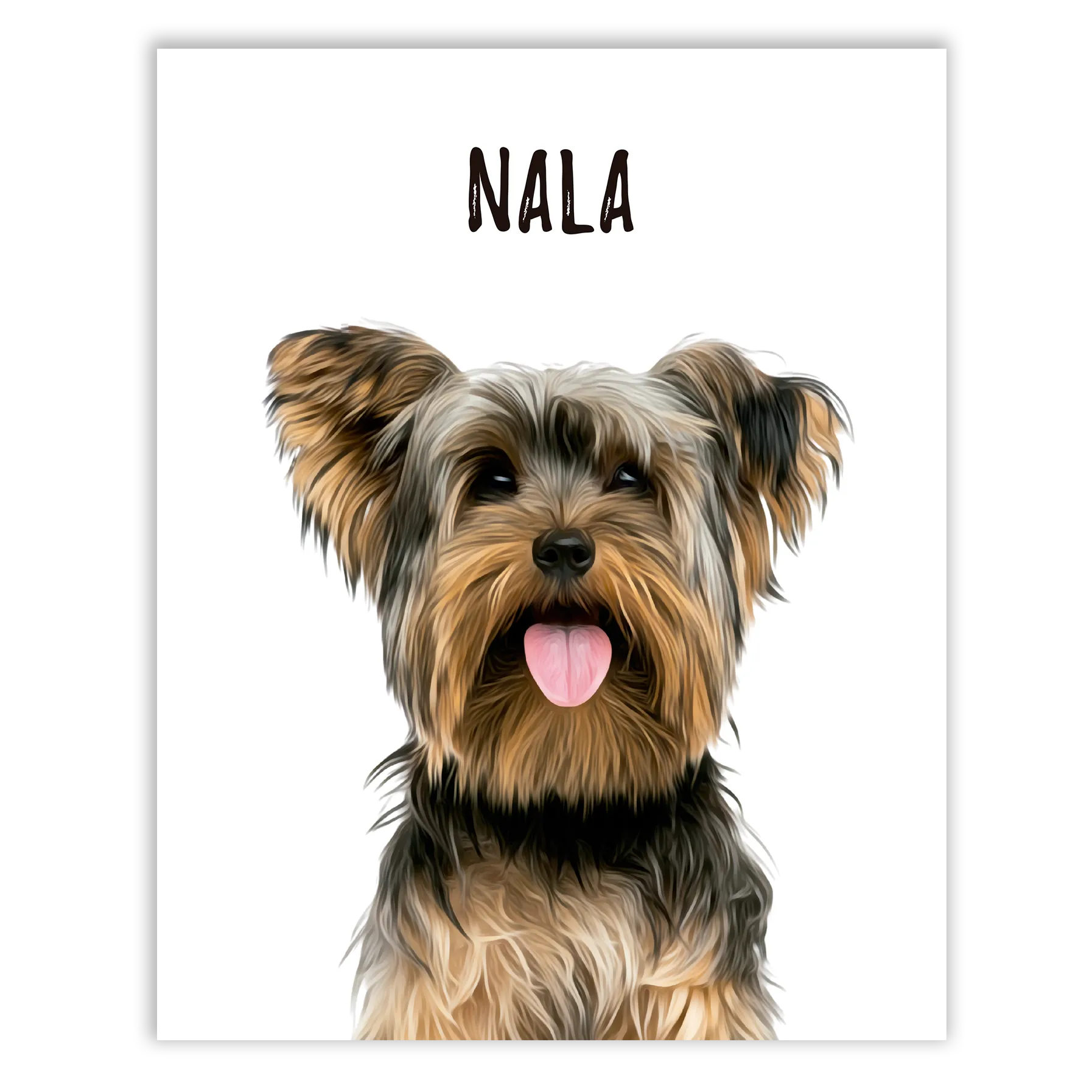 Retratos de mascotas personalizados