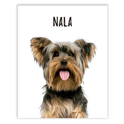 Retratos de mascotas personalizados