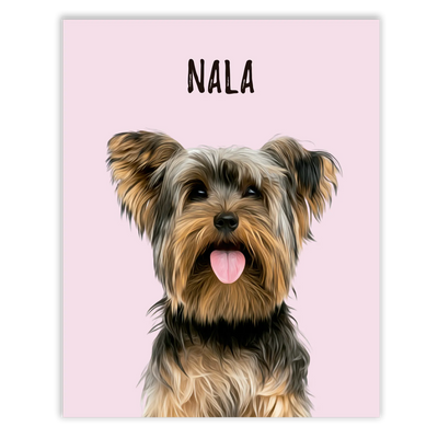 Retratos de mascotas personalizados