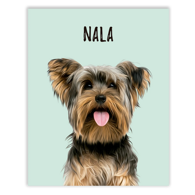 Retratos de mascotas personalizados