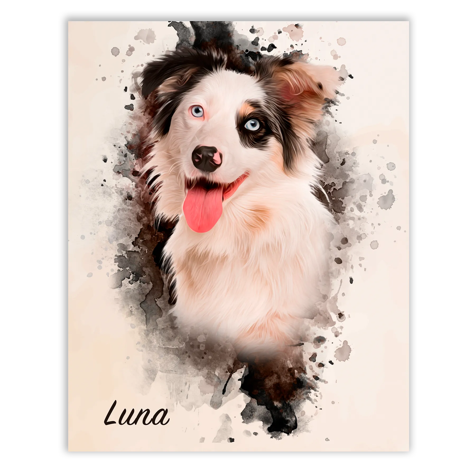 Retrato mascota personalizado
