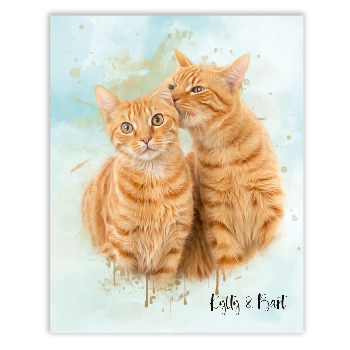 Retrato personalizado gato