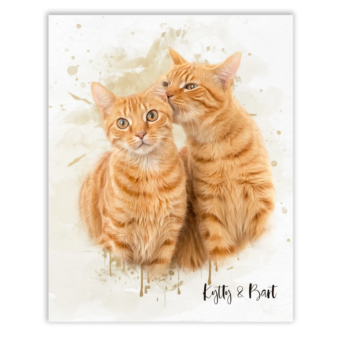 Retrato personalizado gato