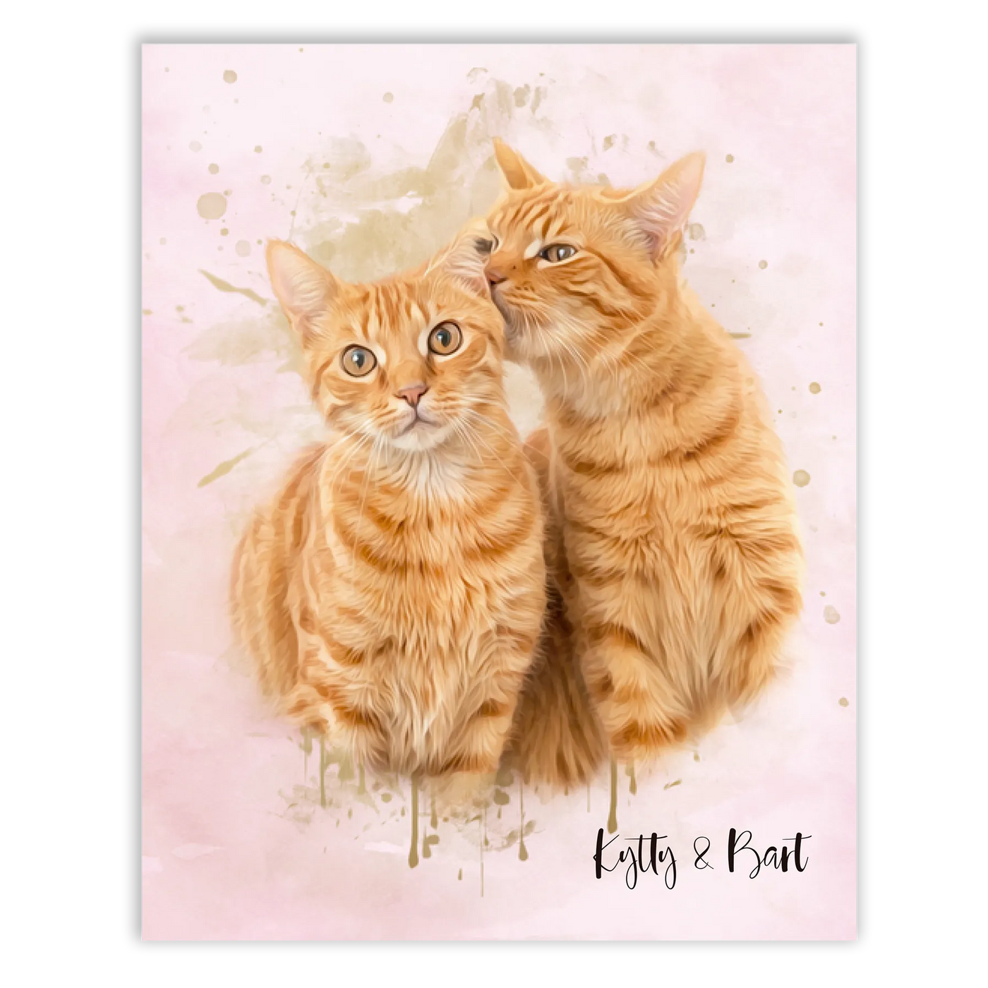 Retrato personalizado gato