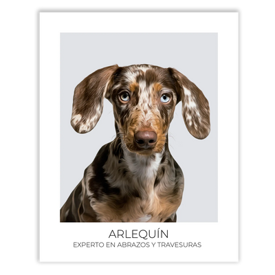 Cuadro retrato recuerdo mascotas