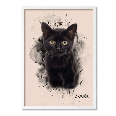 Retrato personalizado de mascotas diseño SIL