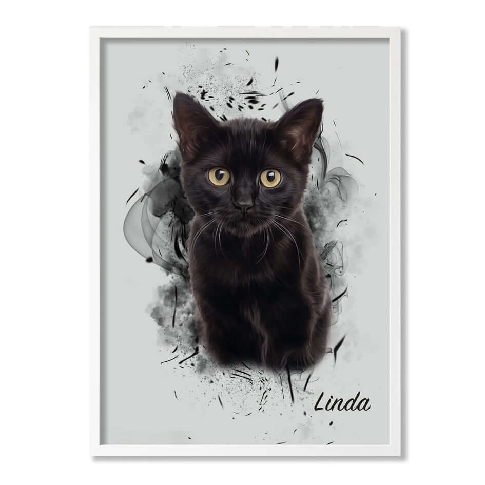 Retrato personalizado de mascotas diseño SIL