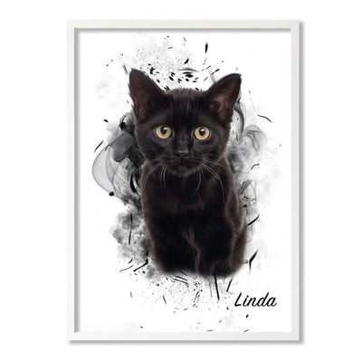 Retrato personalizado de mascotas diseño SIL