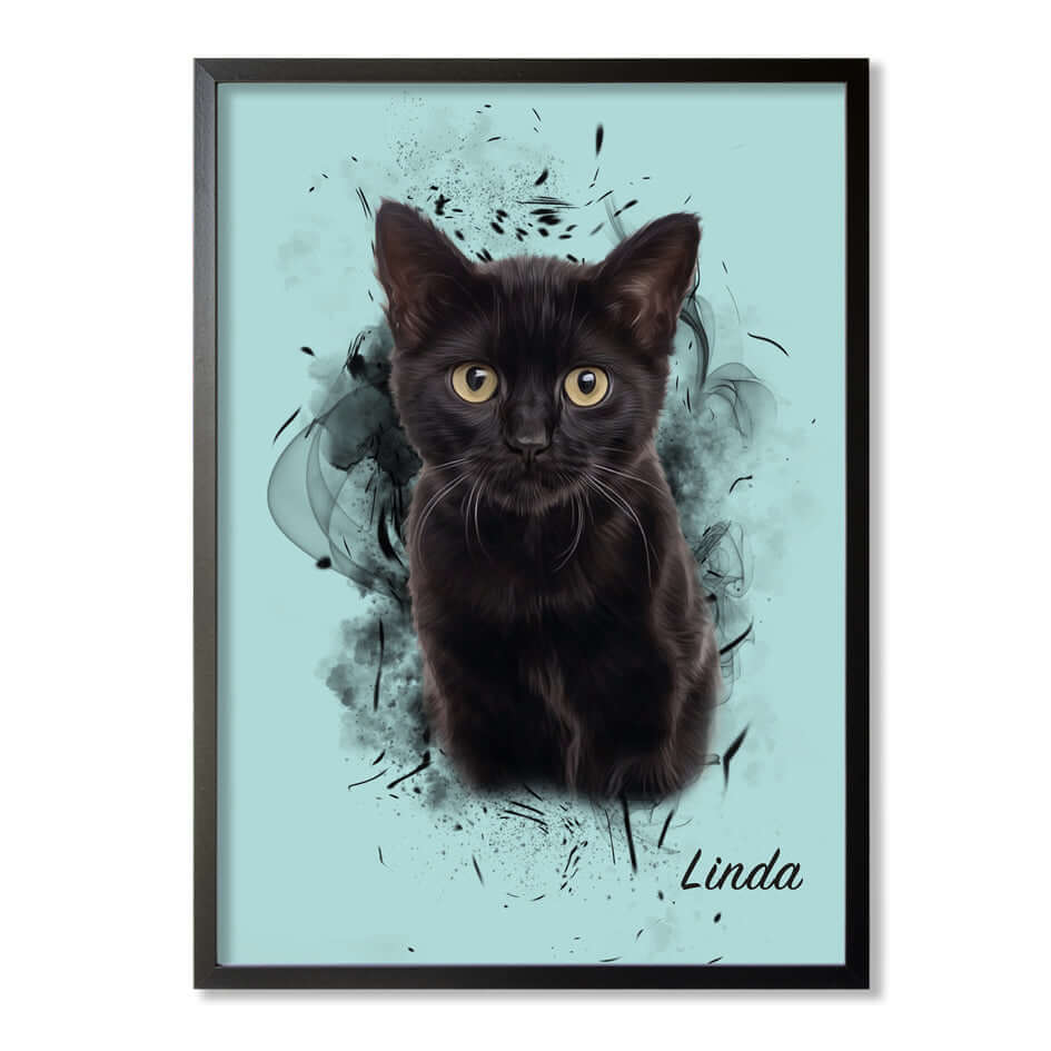Retrato personalizado de mascotas diseño SIL