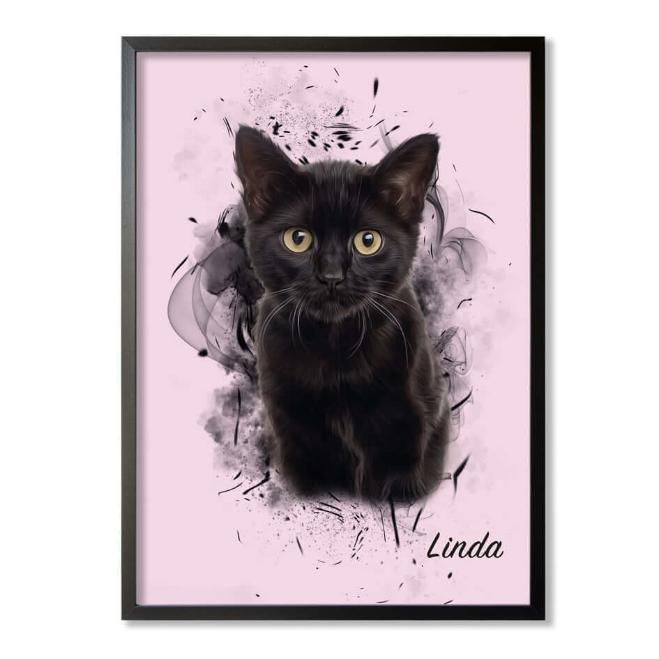 Retrato personalizado de mascotas diseño SIL