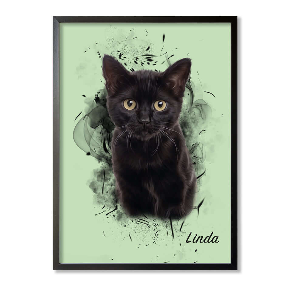 Retrato personalizado de mascotas diseño SIL