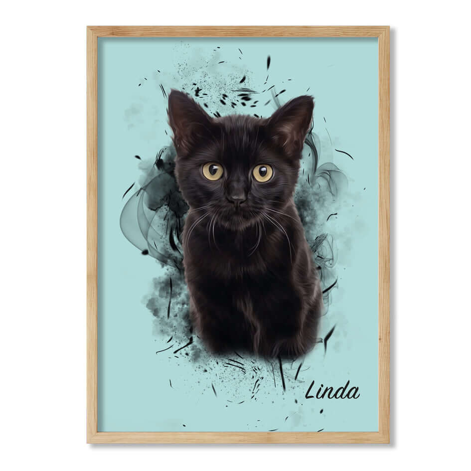 Retrato personalizado de mascotas diseño SIL