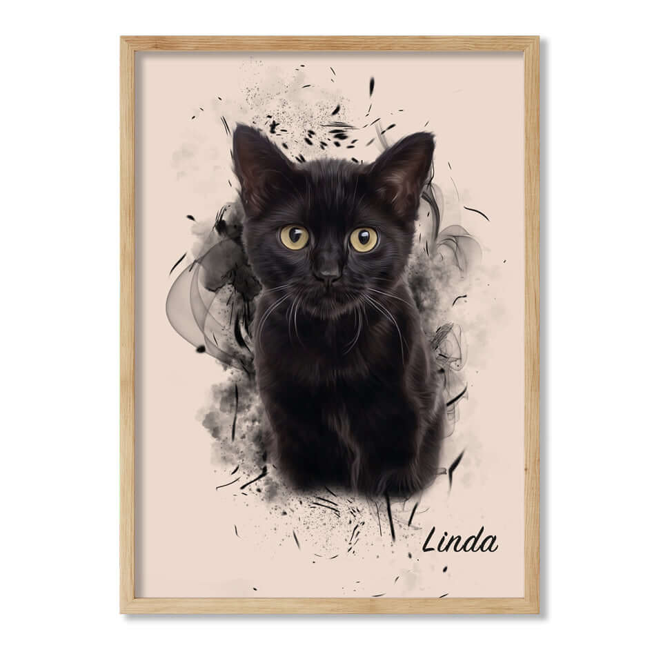 Retrato personalizado de mascotas diseño SIL
