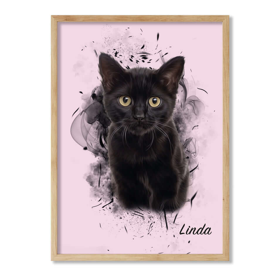 Retrato personalizado de mascotas diseño SIL