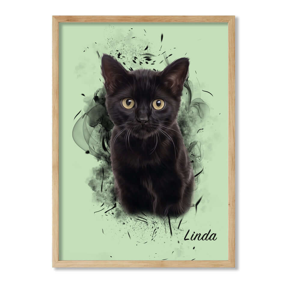 Retrato personalizado de mascotas diseño SIL